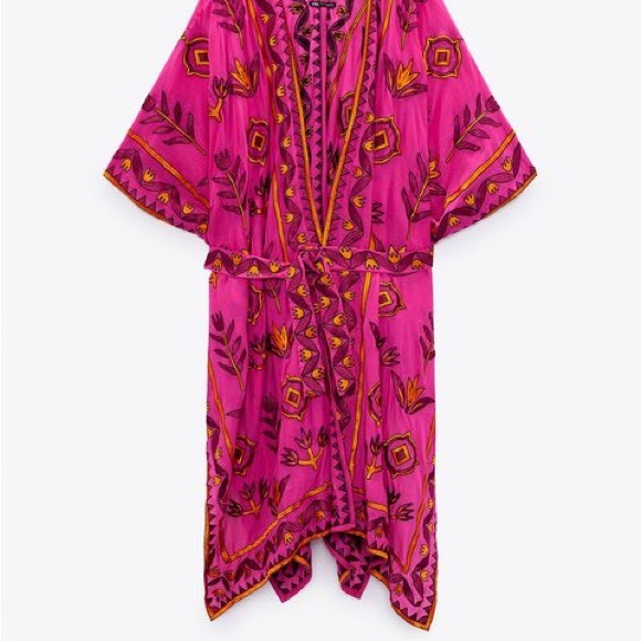 Zara Embroidered Kimono - Picture 4 of 5